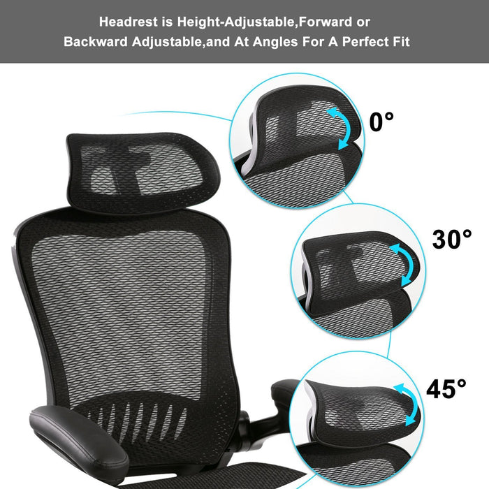 Office Chair - Ergonomic Mesh Chair  (Black)