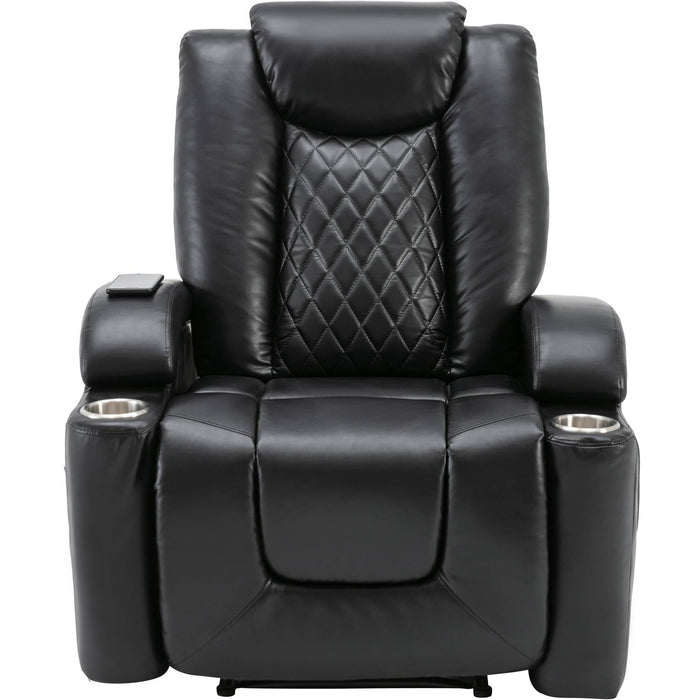 Power Motion Recliner with USB Charge Port and Cup Holder