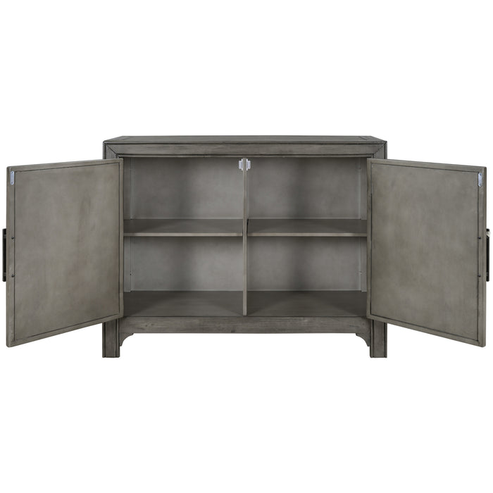 Modern Console Table Sofa Table for Living Room - Antique Gray