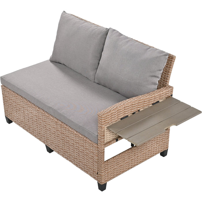 5-Piece Outdoor Patio Set - Brown