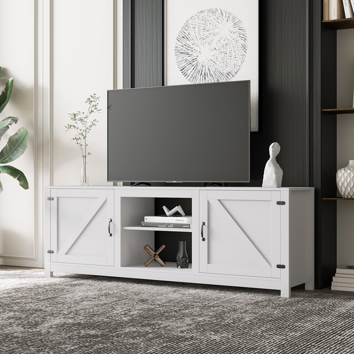 Farmhouse TV Stand with Storage