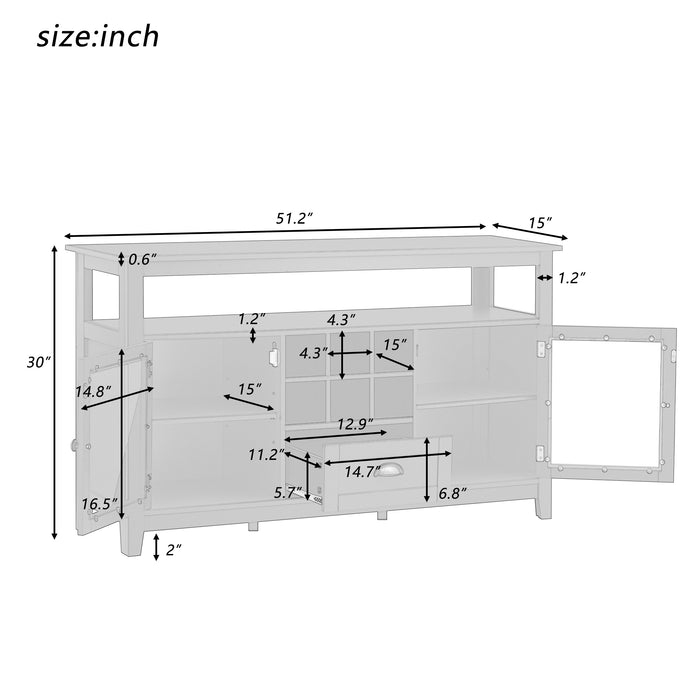 Multifunctional Morden Console Table for Living Room - White