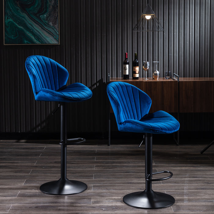 Bar Stools Set of 2 - Blue