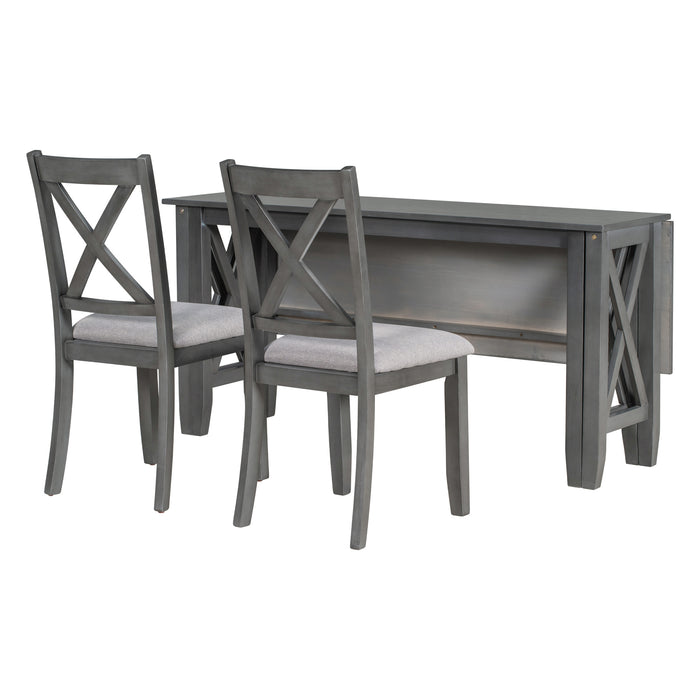 6-Piece Family Dining Room Set - Gray