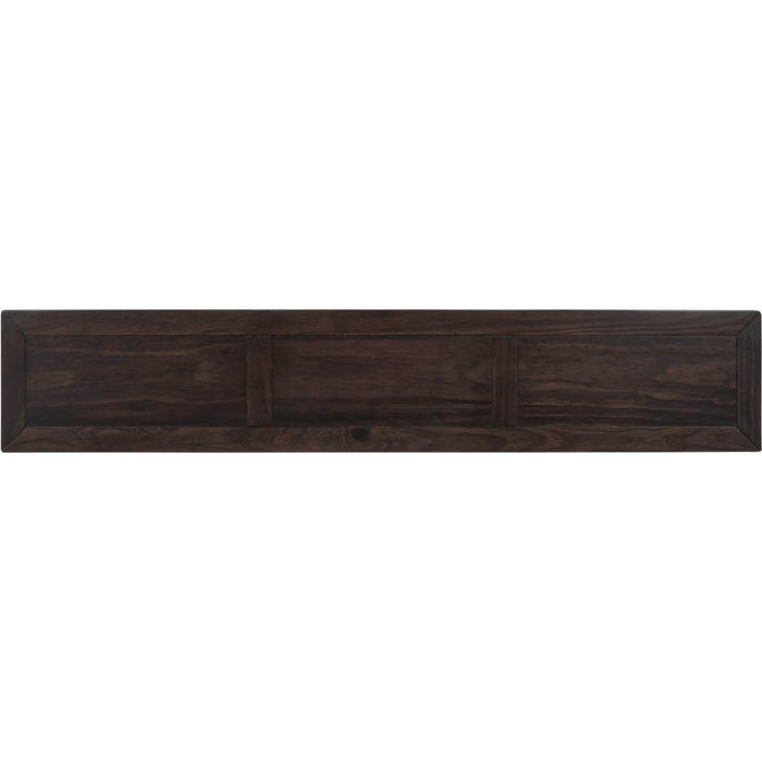 Rustic Entryway Console Table - Espresso