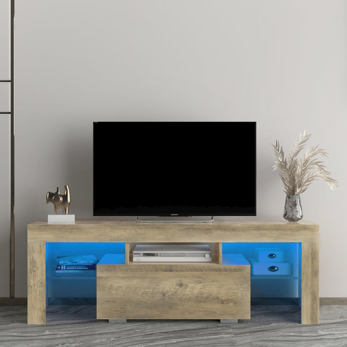 TV Stand with LED RGB Lights -WOOD