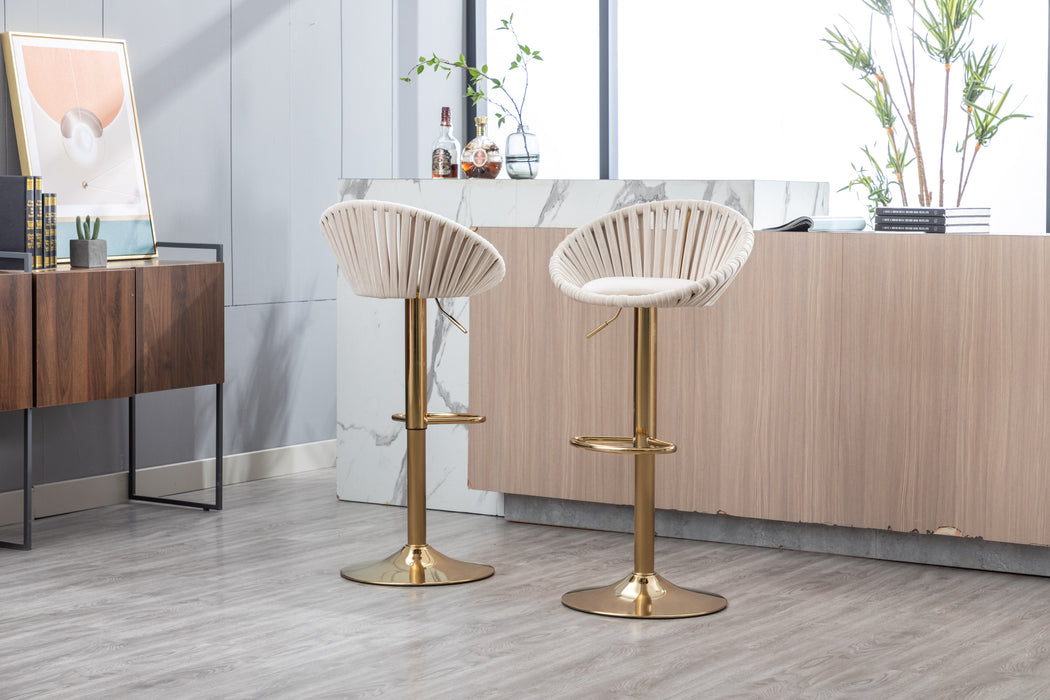 Velvet Bar Stools (Set of 2)