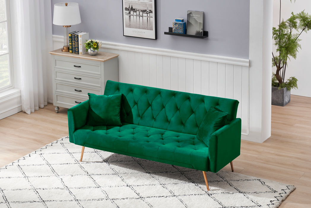 Convertible Sofa Bed - Green