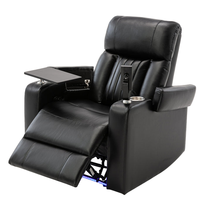 Orisfur. Power Motion Recliner with USB Charging Port and Hidden Arm Storage