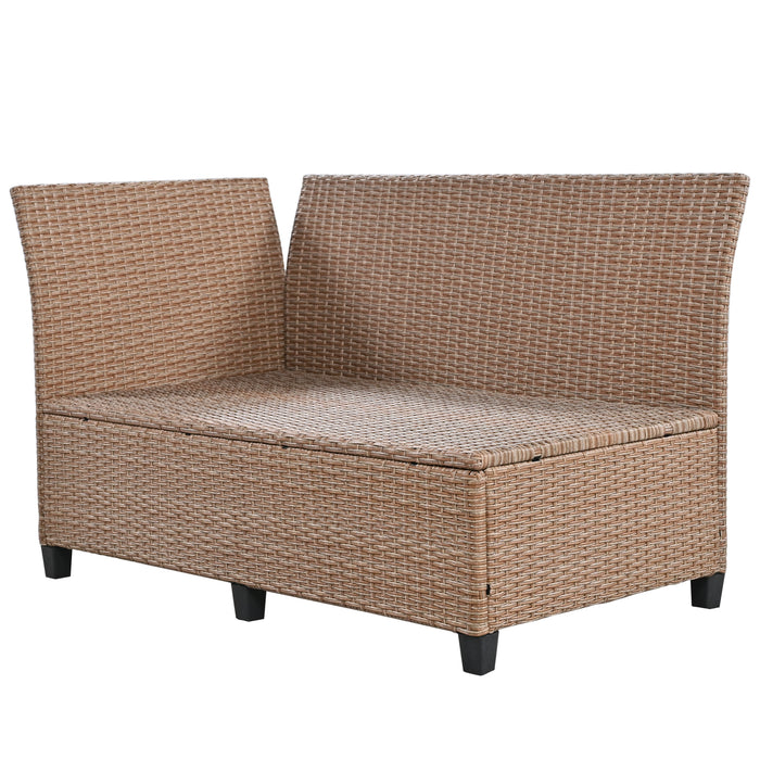 5-Piece Outdoor Patio Set - Brown