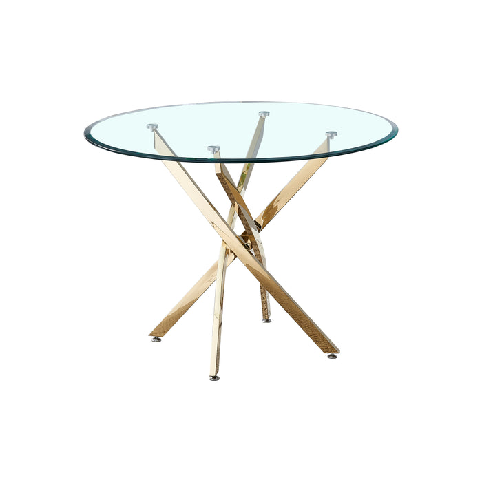 Artisan Modern Small Round Glass Table